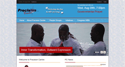 Desktop Screenshot of precisioncentre.org